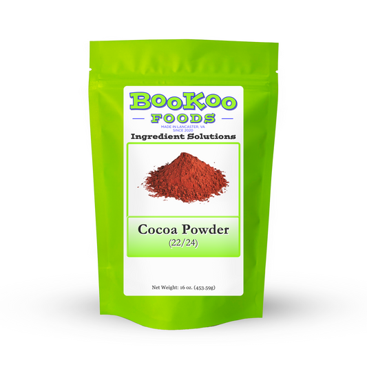 Cocoa Powder 22/24 – Natural, High-Fat Cocoa (1 lb / 5-Pack / 50 lb Bulk)