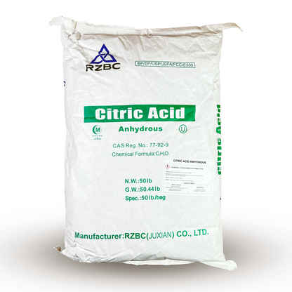 Citric Acid Anhydrous – Food Grade (1 lb / 5-Pack / 50 lb Bulk)
