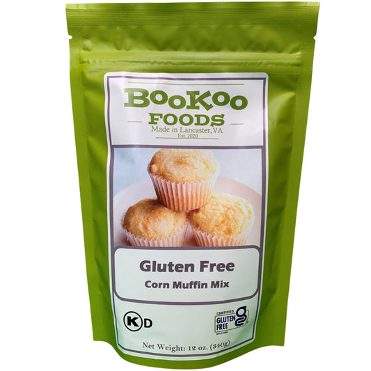 Buy Gluten Free Corn Muffin Mix online today with BooKoo Foods. Visit https://bookoofoods.com to see our full line of delicious gluten free muffins.
