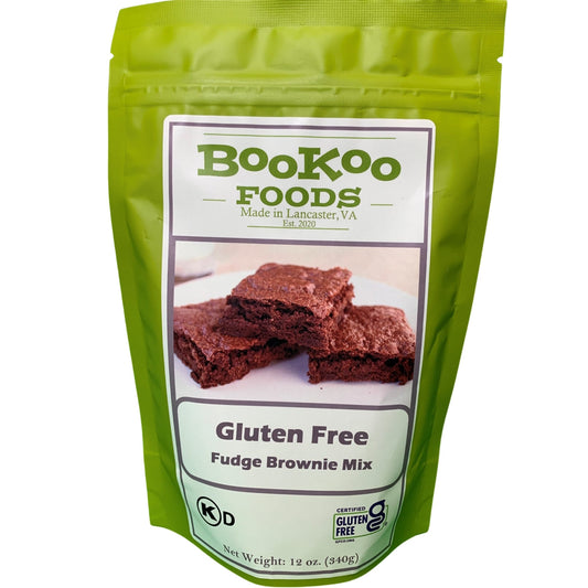 Buy gluten free fudge brownie mix online here with BooKoo Foods. Visit https://bookoofoods.com today to try the best gluten free mixes.