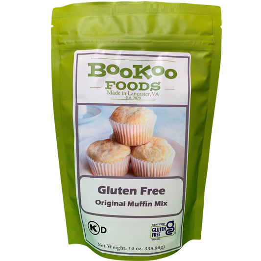 Buy Gluten Free Original Muffin Mix online today with BooKoo Foods. Visit https://bookoofoods.com to check out our full line of delicious gluten free muffins.