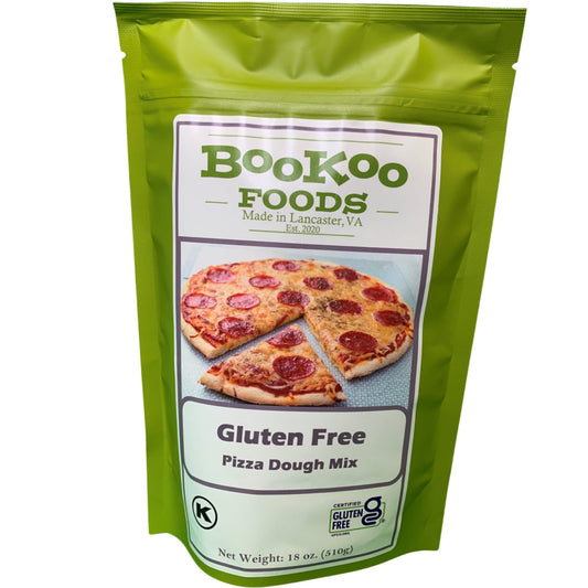 Buy Gluten Free Pizza Dough Mix online here with BooKoo Foods. Visit https://bookoofoods.com to find our full line of delicious gluten free dinner mixes.