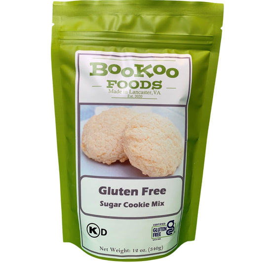 Buy Gluten Free Sugar Cookie Mix online today with BooKoo Foods. Visit https://bookoofoods.com to try our variety of delicious gluten free cookie mixes.