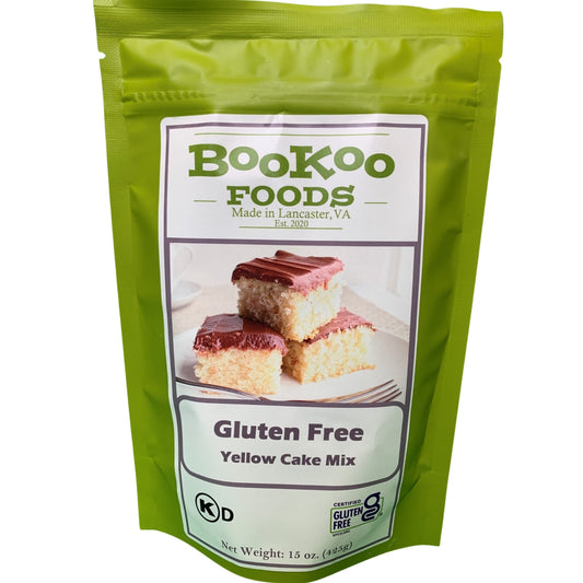 Buy Gluten Free Yellow Cake Mix online today with BooKoo Foods. Visit https://bookoofoods.com today to try our delicious line of gluten free cakes.